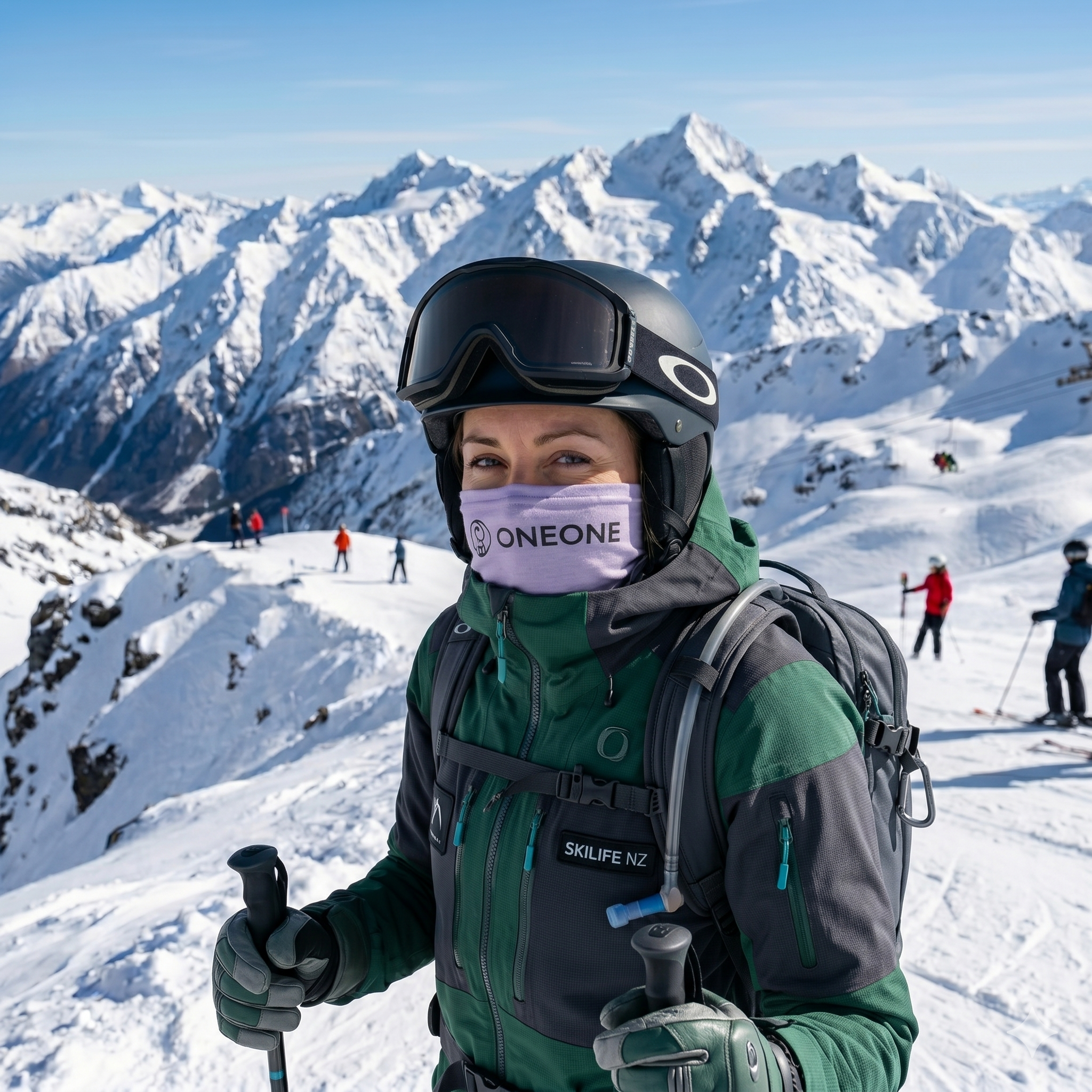 Merino Neck Warmer - Alpine Mist